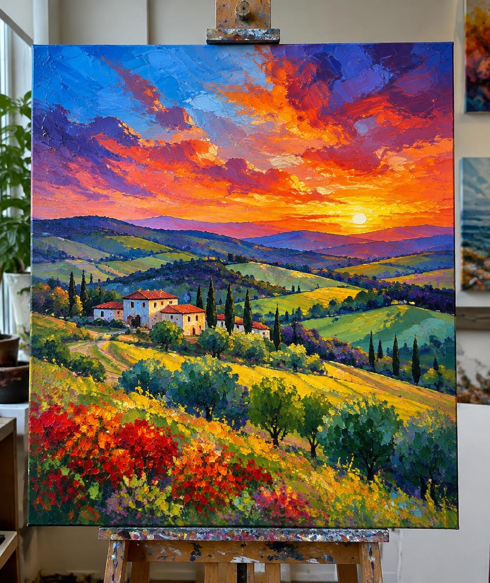 Landscape painting example (placeholder)